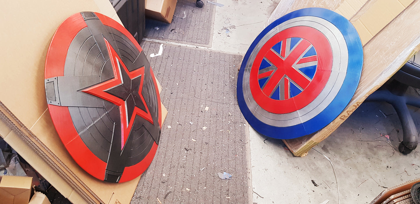 Marvel And Custom Designed Shields | Captain America | Taskmaster | Red Guardian | Captain Carter Shield | NEW PERSONAL SHIELD | Wall Mount | CC3D