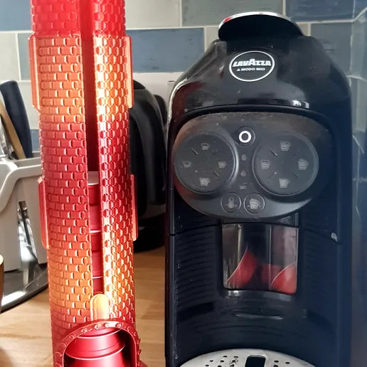 Coffee Pod dispenser, Castle tower design | Several Colours Available | By CC3D