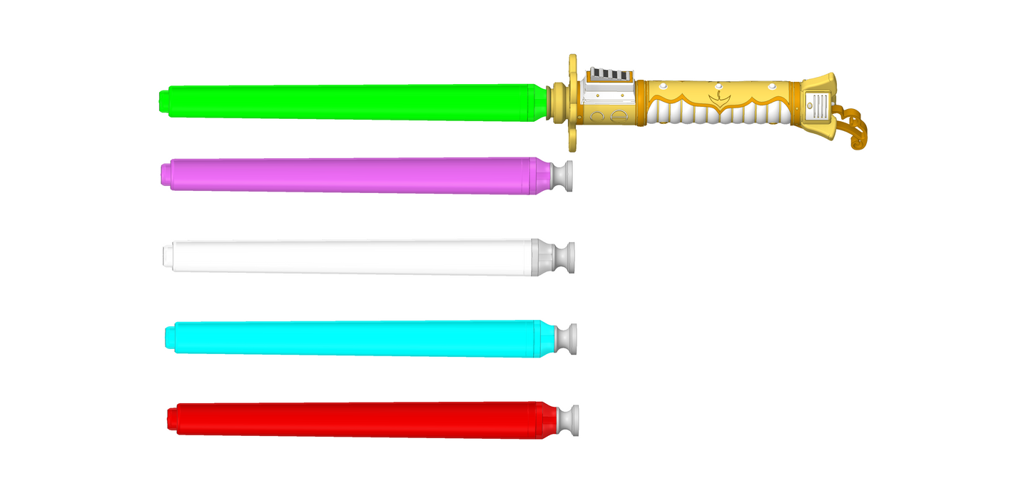 0.8 Meter Long Telescopic Lightsaber Blade With Emitter Attachment (Available in 3 Colours) | Education Pointing Aid | By Collins Creations 3D