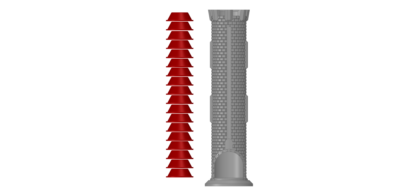 Coffee Pod dispenser, Castle tower design | Several Colours Available | By CC3D