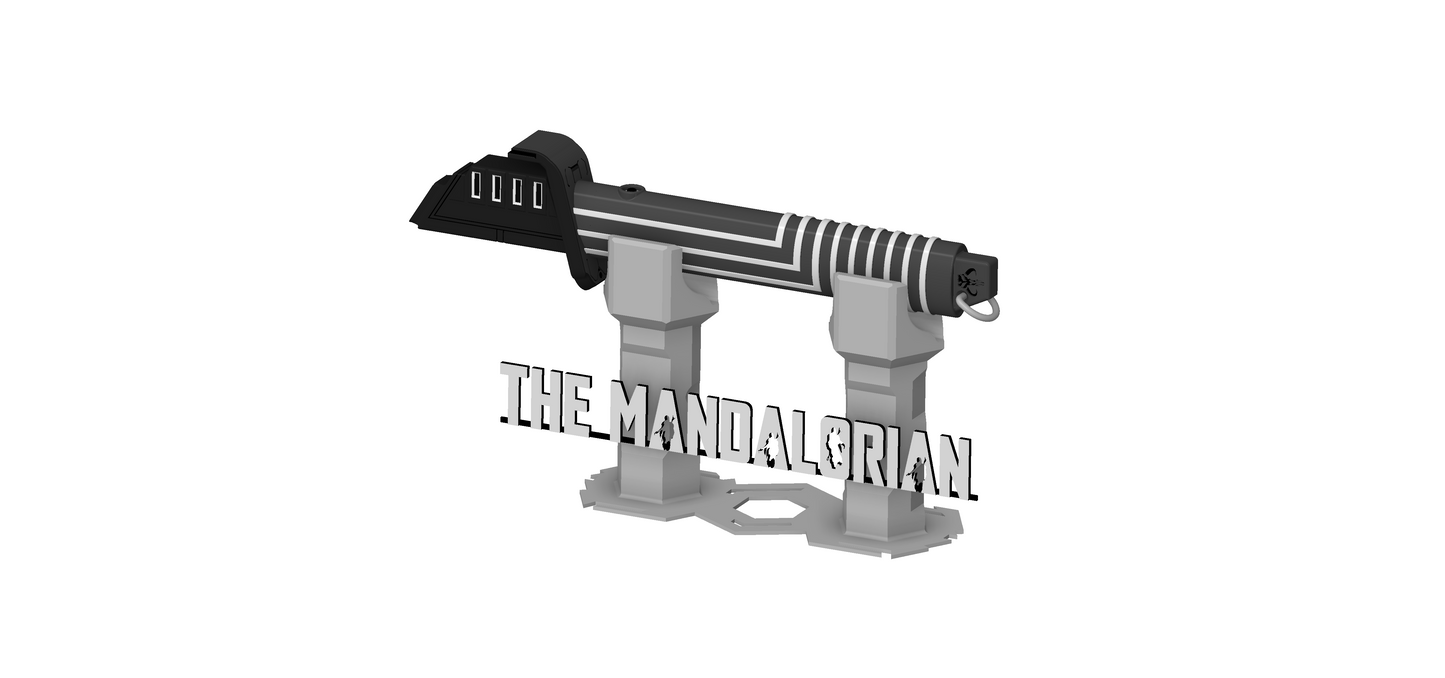 Darksaber (Updated Version) | Boba Fett | The Mandalorian | Light up function Available and Display Plinth | By Collins Creations 3D