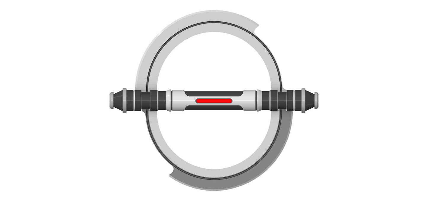 Second Sister Inquisitor Lightsaber | Available Thematic Saber Plinth, Wall Mount and Belt Mount | By Collins Creations 3D