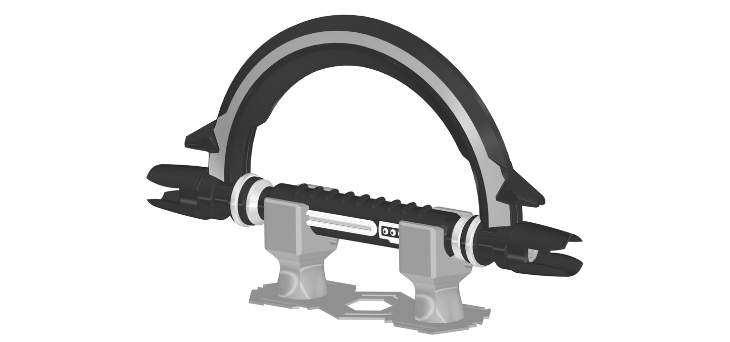 Grand Inquisitor Lightsaber | Available Thematic Saber Plinth, Wall Mount and Belt Mount | By Collins Creations 3D
