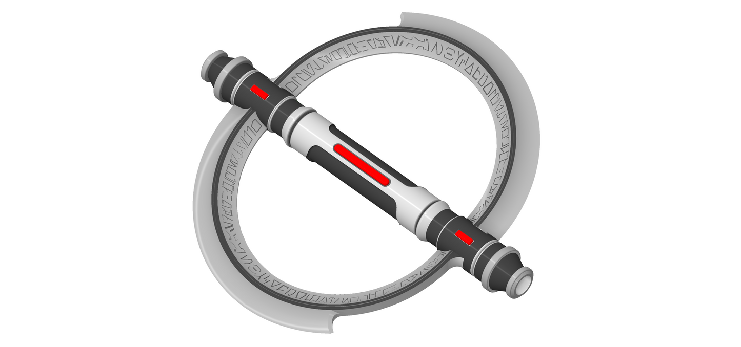 Second Sister Inquisitor Lightsaber | Available Thematic Saber Plinth, Wall Mount and Belt Mount | By Collins Creations 3D