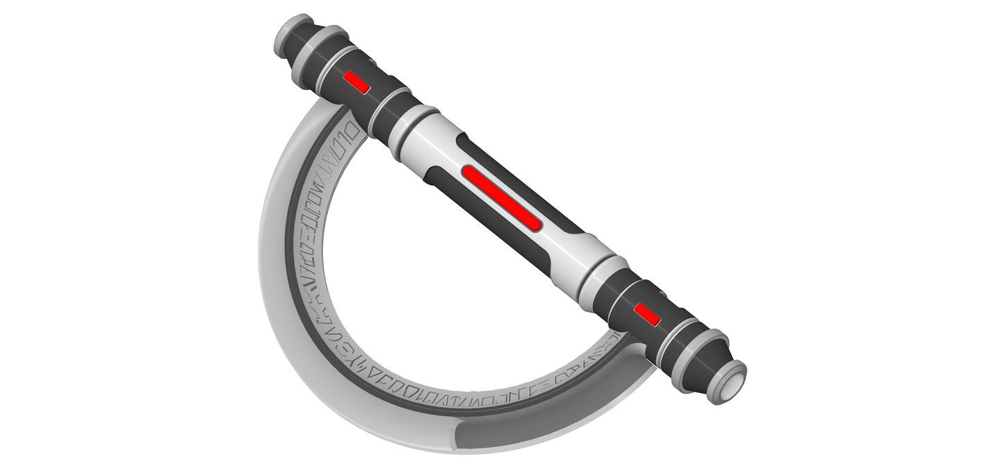 Second Sister Inquisitor Lightsaber | Available Thematic Saber Plinth, Wall Mount and Belt Mount | By Collins Creations 3D