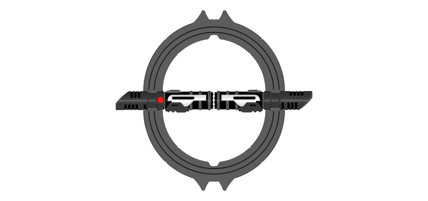 Reva Lightsaber Ahsoka | Reva Inquisitor Lightsaber Folding Action & Duel Wield Functions | Plinth, Wall Mount and Belt Mount | By CC3D