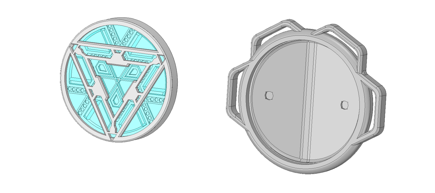 Mark 42 / Mk 42 Arc Reactor Ironman | Ironman 3 | Endgame | Avengers | Illumination and Wearable | Optional Display Plinth | By CC3D