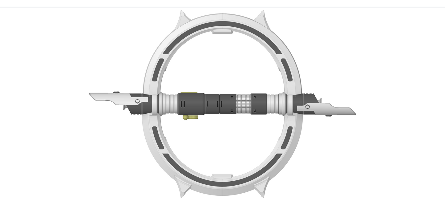 Marrok Inquisitor Lightsaber | Ahsoka lightsaber prop | Available Thematic Saber Plinth | By Collins Creations 3D