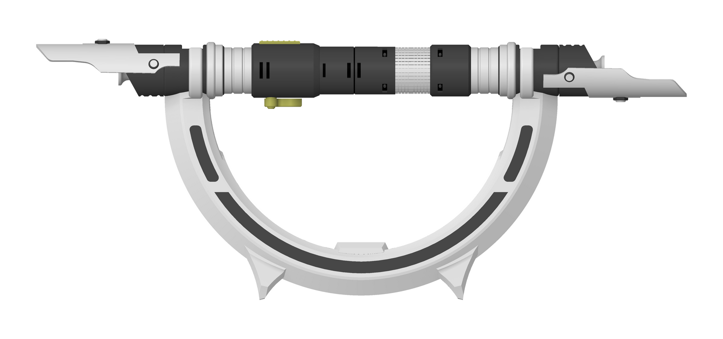 Marrok Inquisitor Lightsaber | Ahsoka lightsaber prop | Available Thematic Saber Plinth | By Collins Creations 3D
