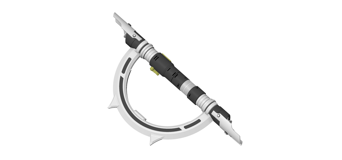 Marrok Inquisitor Lightsaber | Ahsoka lightsaber prop | Available Thematic Saber Plinth | By Collins Creations 3D