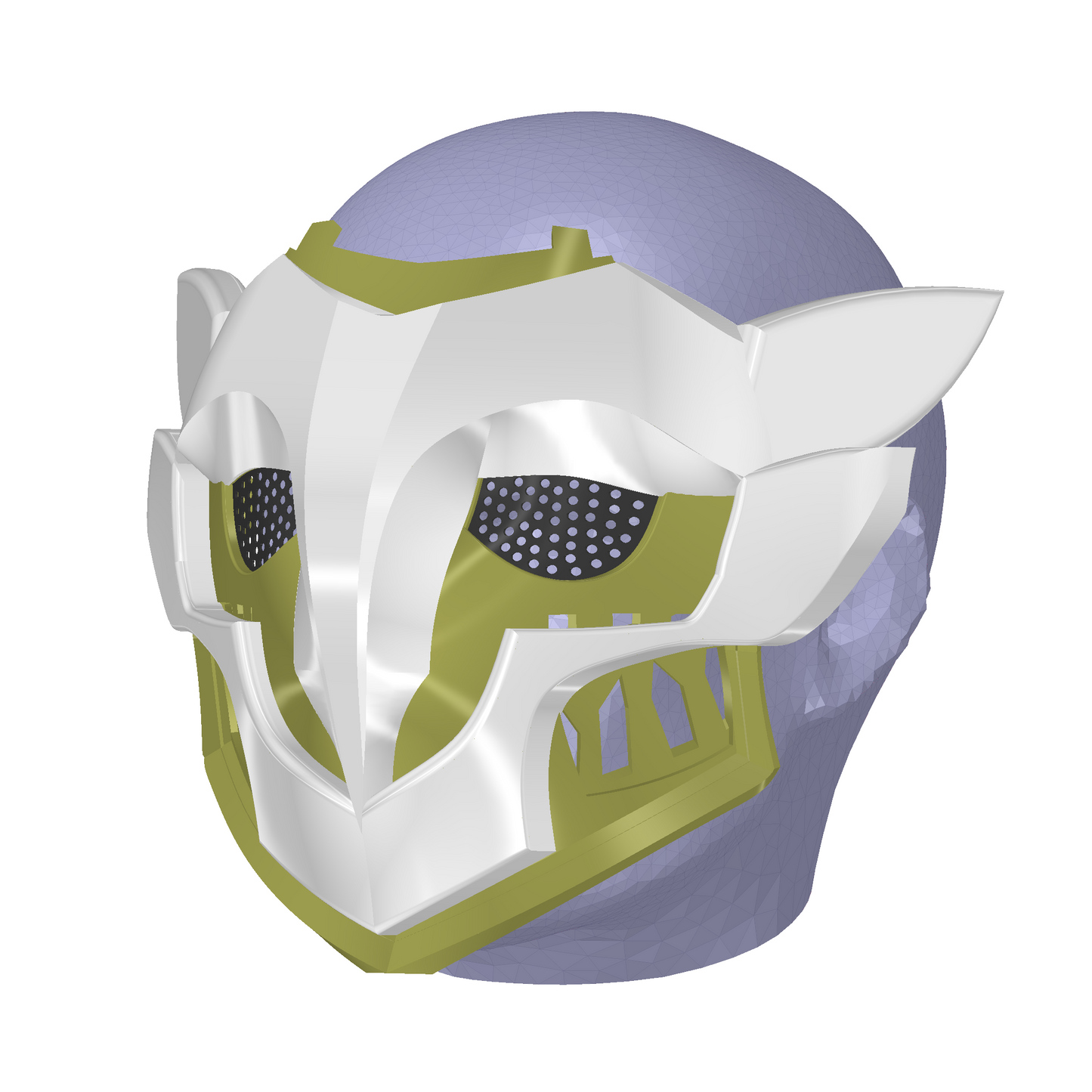 Ekko Firelight Face Mask Prop | Arcane Cosplay | By Collins Creations 3D