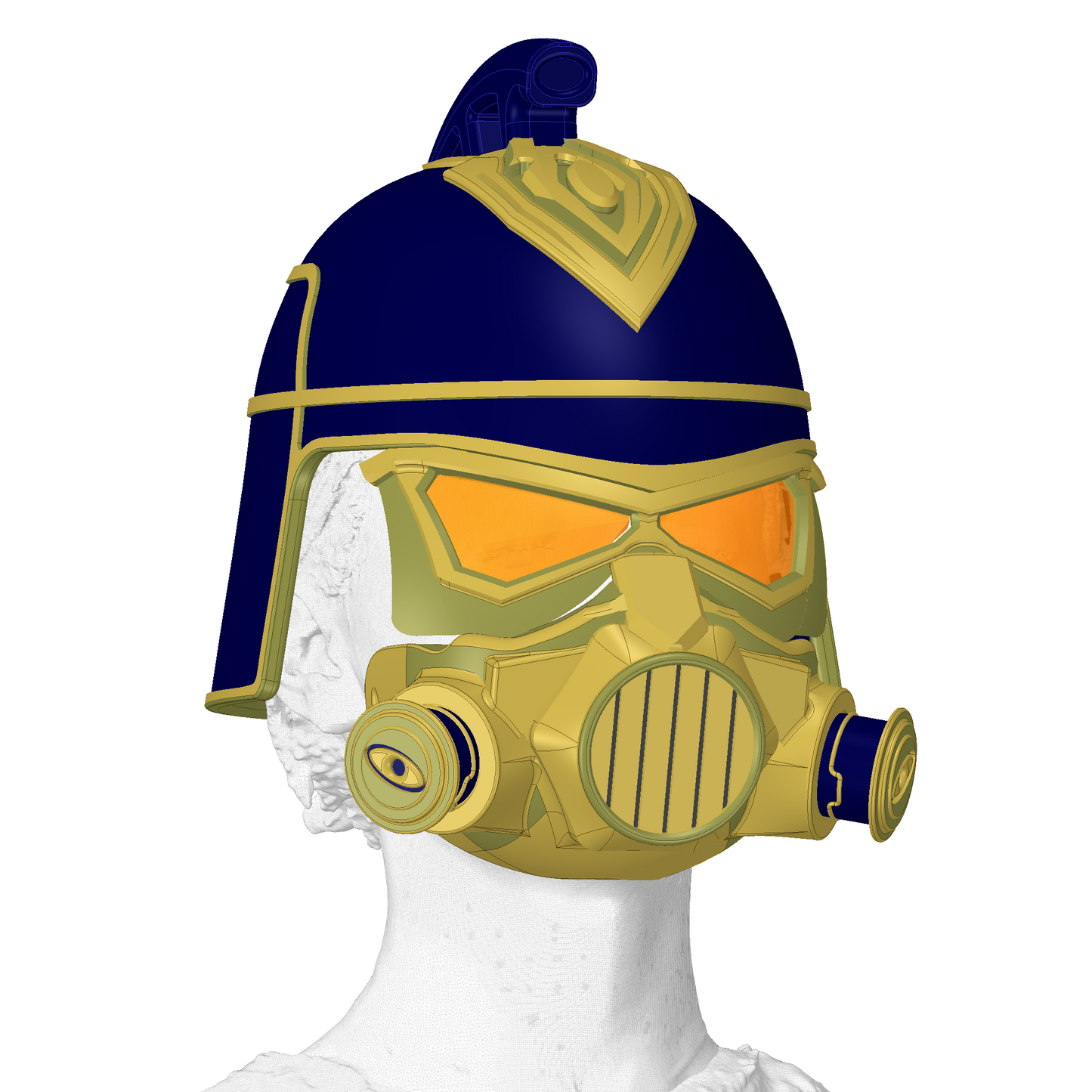 Piltover Guard Warden Helmet | Steampunk Armour Cosplay | Arcane Cosplay | By Collins Creations 3D