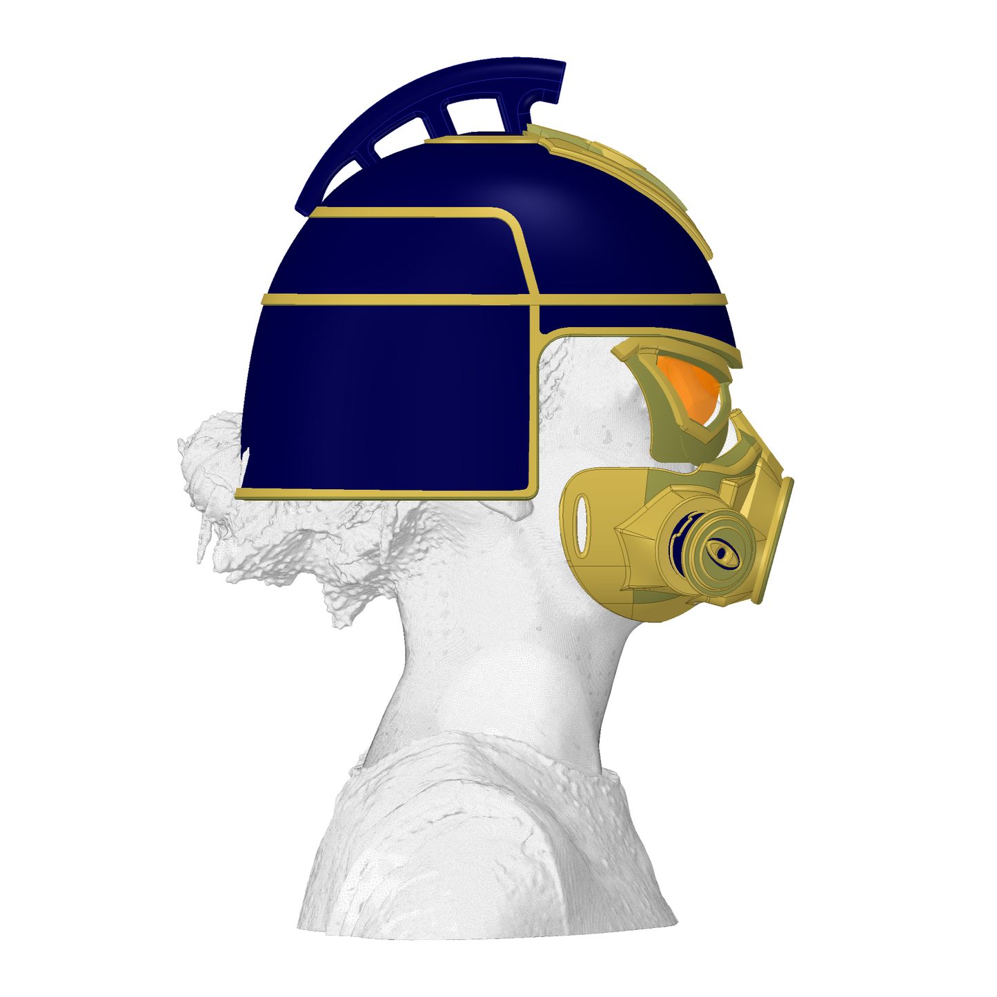Piltover Guard Warden Helmet | Steampunk Armour Cosplay | Arcane Cosplay | By Collins Creations 3D