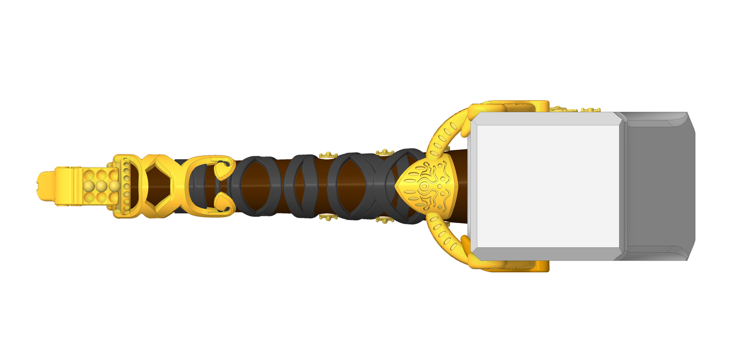 Mjolnir, Thor's Hammer and Belt Mount | God Of War Cosplay prop. | Display Options Available | By Collins Creations 3D
