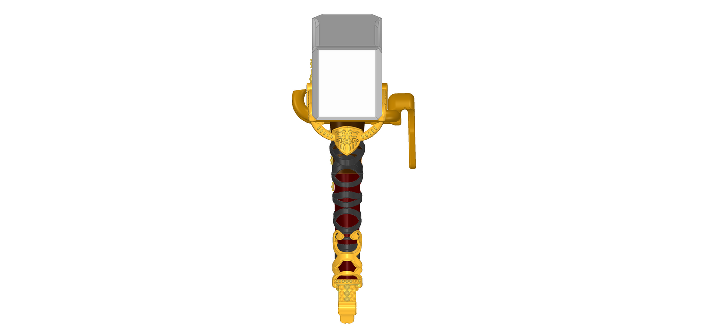Mjolnir, Thor's Hammer and Belt Mount | God Of War Cosplay prop. | Display Options Available | By Collins Creations 3D