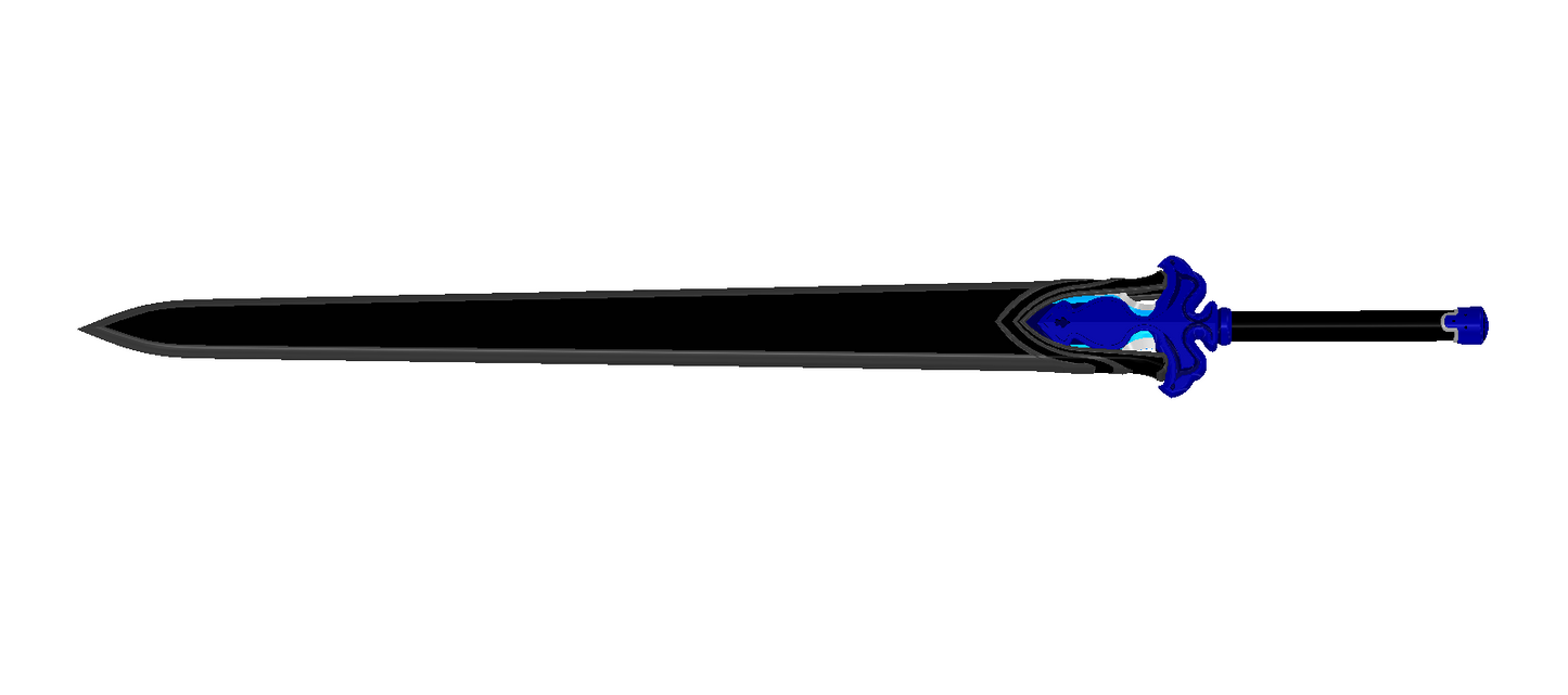 Night Sky SAO Sword | Eugeo/Kirito Sword | Sword Art Online | Matching Scabbard, Display Plinth Available | By CC3D (Copy)