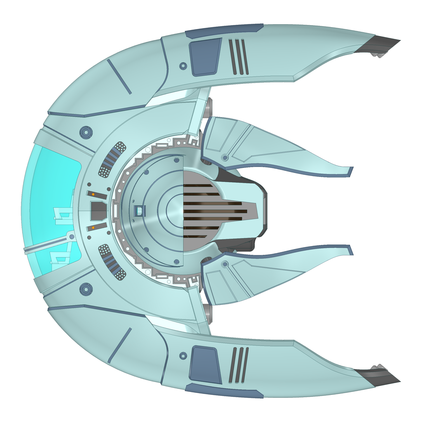 USS Prodigy / USS Protostar Runway Submarine Model | Star Trek Prodigy | By Collins Creations 3D