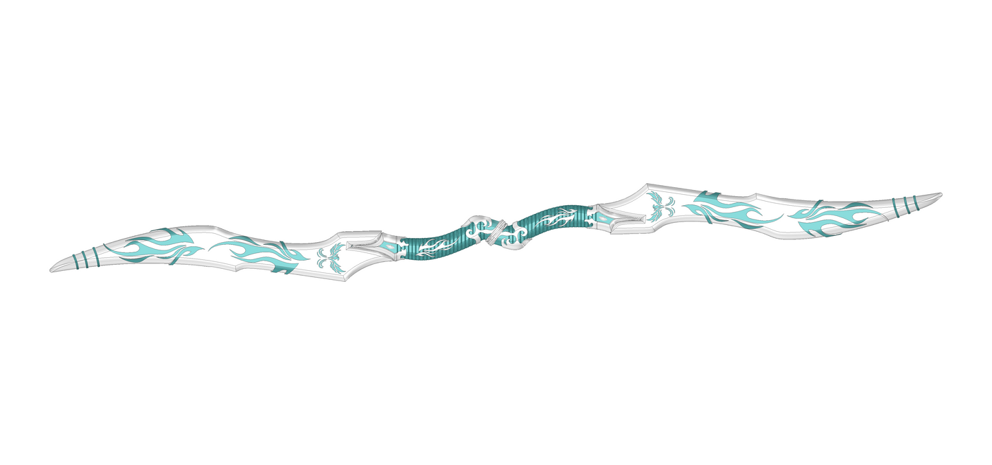 Double Sided Scimitar | Dual Blade Mode | By Collins Creations 3D