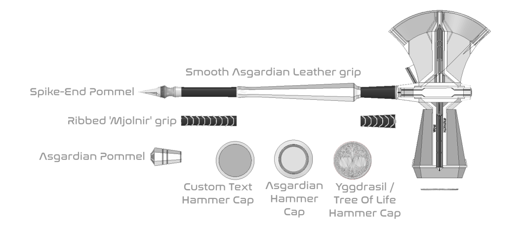 Custom Build YOUR Stormbreaker War Hammer-Axe | Design Your Own Axe | By Collins Creations 3D