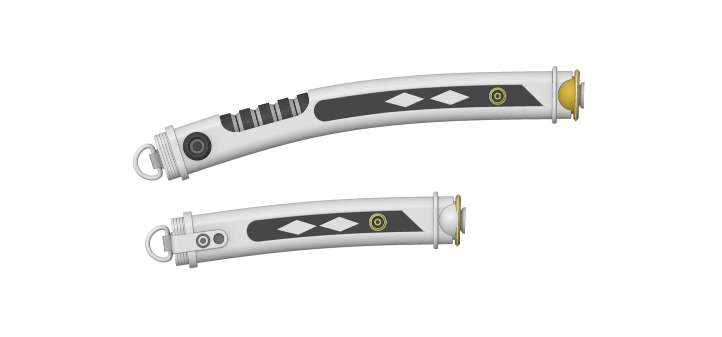 Ahsoka Lightsaber hilts | Adapted for CC3D Telescopic Blades | By Collins Creations 3D