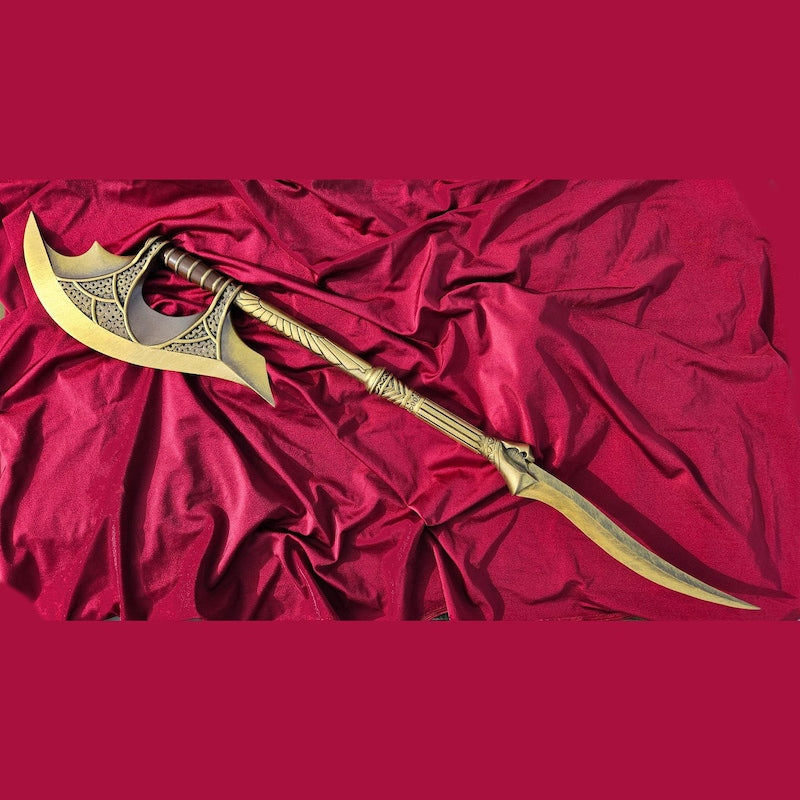 Buffy The Vampire Slayer Ancient Scythe / Axe | Thematic Wall Mount or Table Plinth Available | Cosplay prop. | By Collins Creations 3D