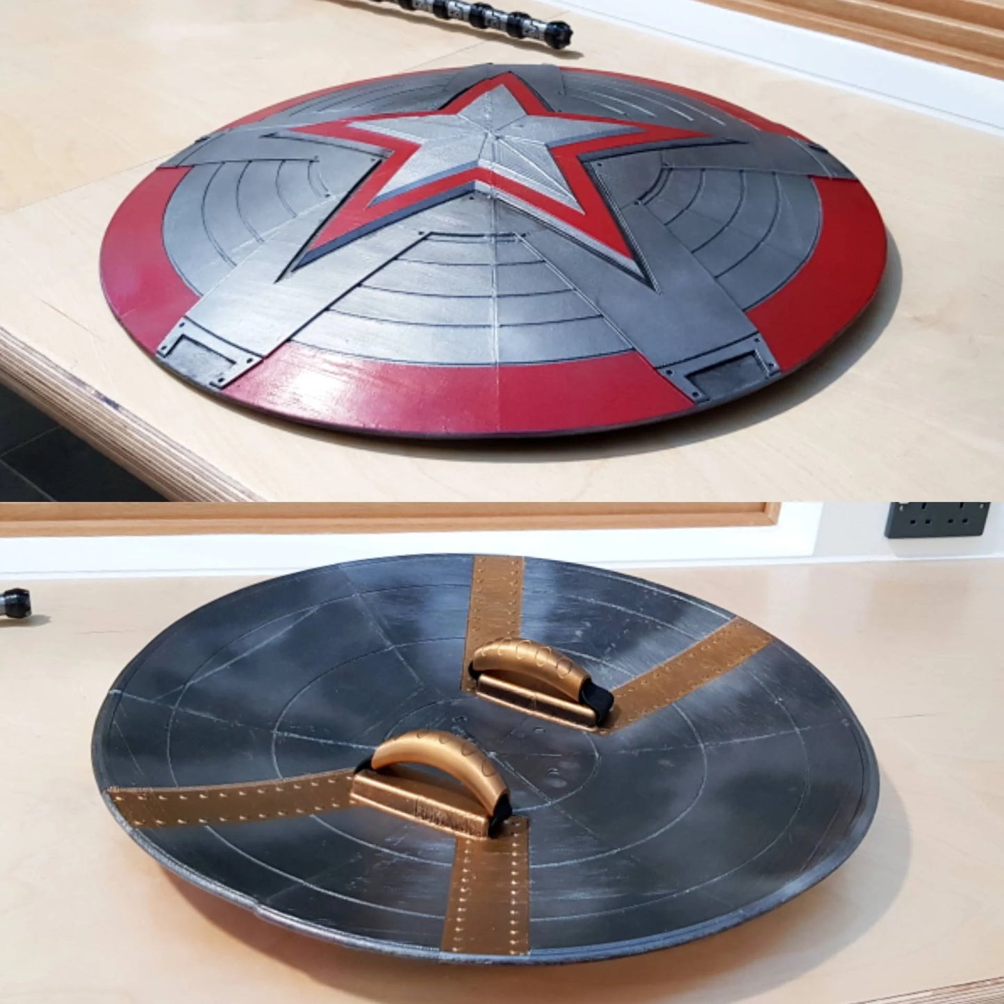Marvel And Custom Designed Shields | Captain America | Taskmaster | Red Guardian | Captain Carter Shield | NEW PERSONAL SHIELD | Wall Mount | CC3D