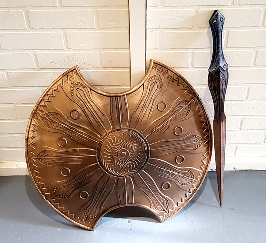 Achilles Sword | Troy Prop | Greek Replica With Matching Thematic Scabbard | By Collins Creations 3D