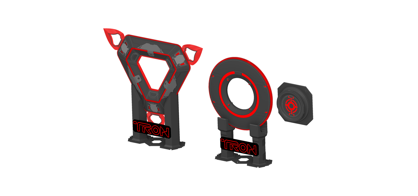 Tron Ares Identity Disc / Tron Light Disk | Various Colour Options | Optional Themed Display Plinth & Wall Mount | By Collins Creations 3D