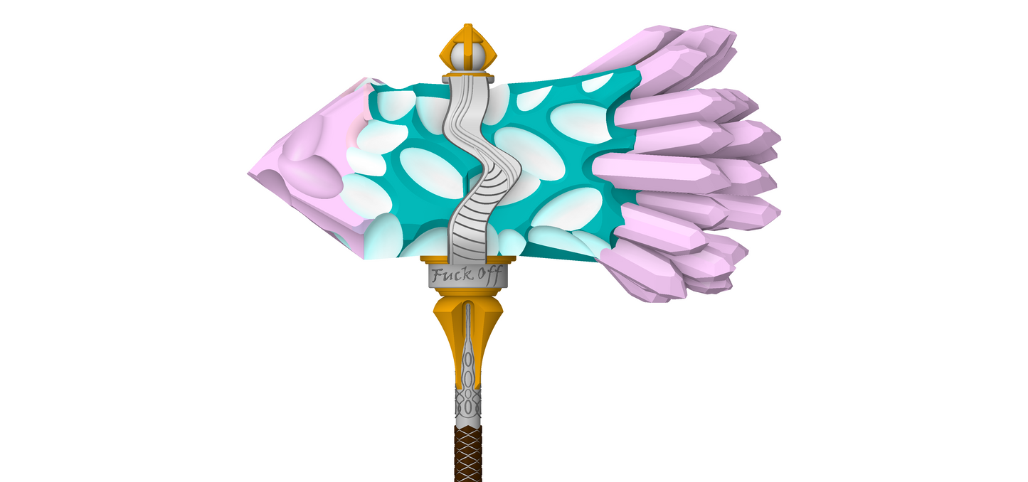 Ashton's Hammer Upgraded Level 9 including immovable rod add-on | Critical Role Cosplay | By Collins Creations 3D (Copy)
