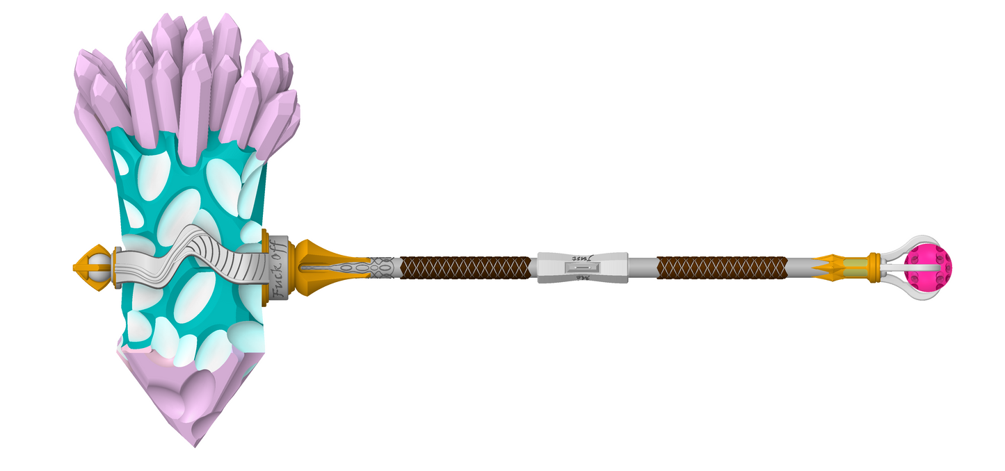 Ashton's Hammer Upgraded Level 9 including immovable rod add-on | Critical Role Cosplay | By Collins Creations 3D (Copy)