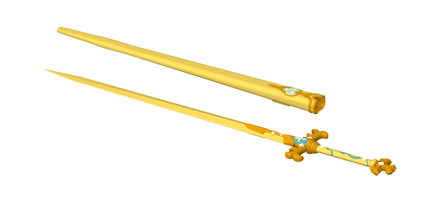 Alice's Fragrant Olive SAO Sword | Sword Art Online Alicization | Matching Scabbard, Display Plinth Available | By CC3D