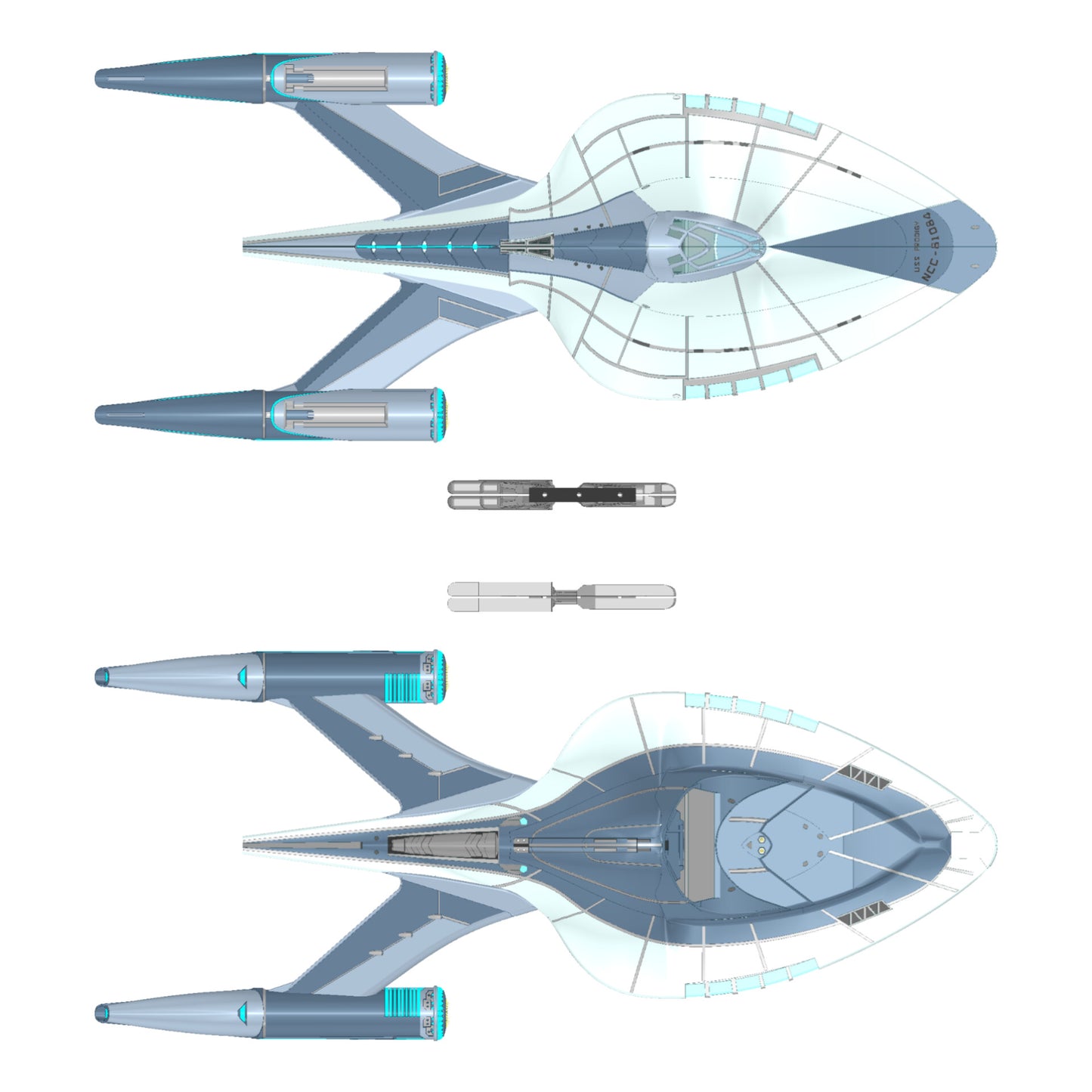 USS Prodigy / USS Protostar Functional Scale Model | Star Trek Prodigy | By Collins Creations 3D