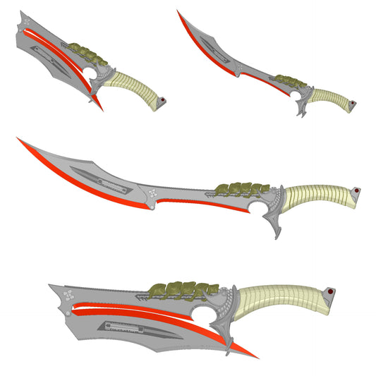 Predator Folding Blade Sword Prop | Predator Badlands Cosplay | By Collins Creations 3D