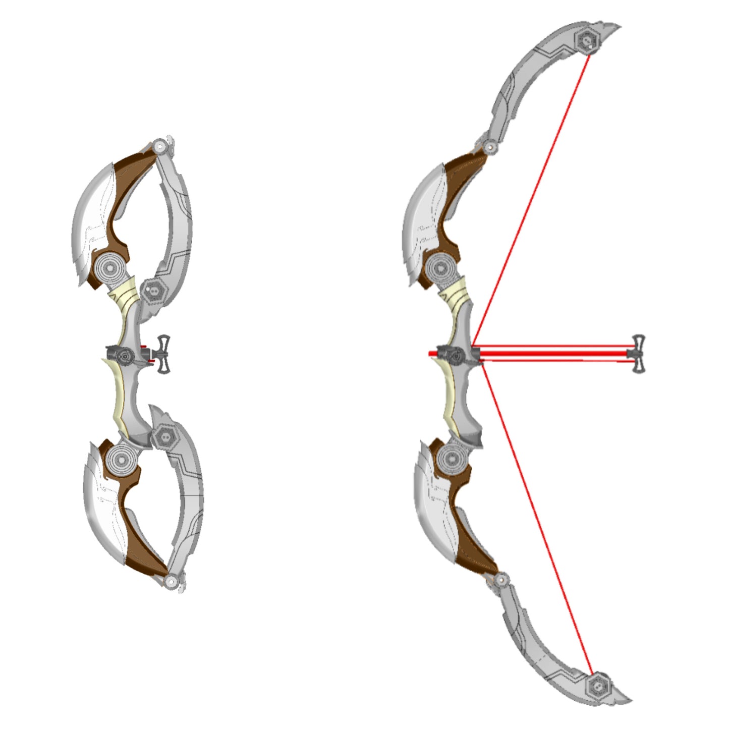 Predator Folding Compound Bow Prop | Predator Badlands Cosplay | By Collins Creations 3D
