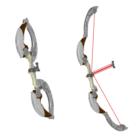 Predator Folding Compound Bow Prop | Predator Badlands Cosplay | By Collins Creations 3D