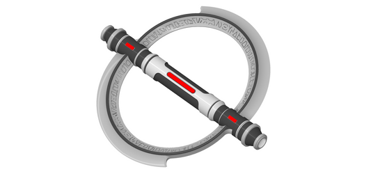 Second Sister Inquisitor Lightsaber | Available Thematic Saber Plinth, Wall Mount and Belt Mount | By Collins Creations 3D