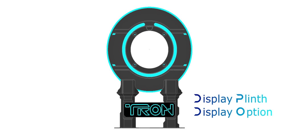 Tron Legacy Identity Disc / Tron Light Disk | Various Colour Options | Optional Themed Display Plinth & Wall Mount | By Collins Creations 3D