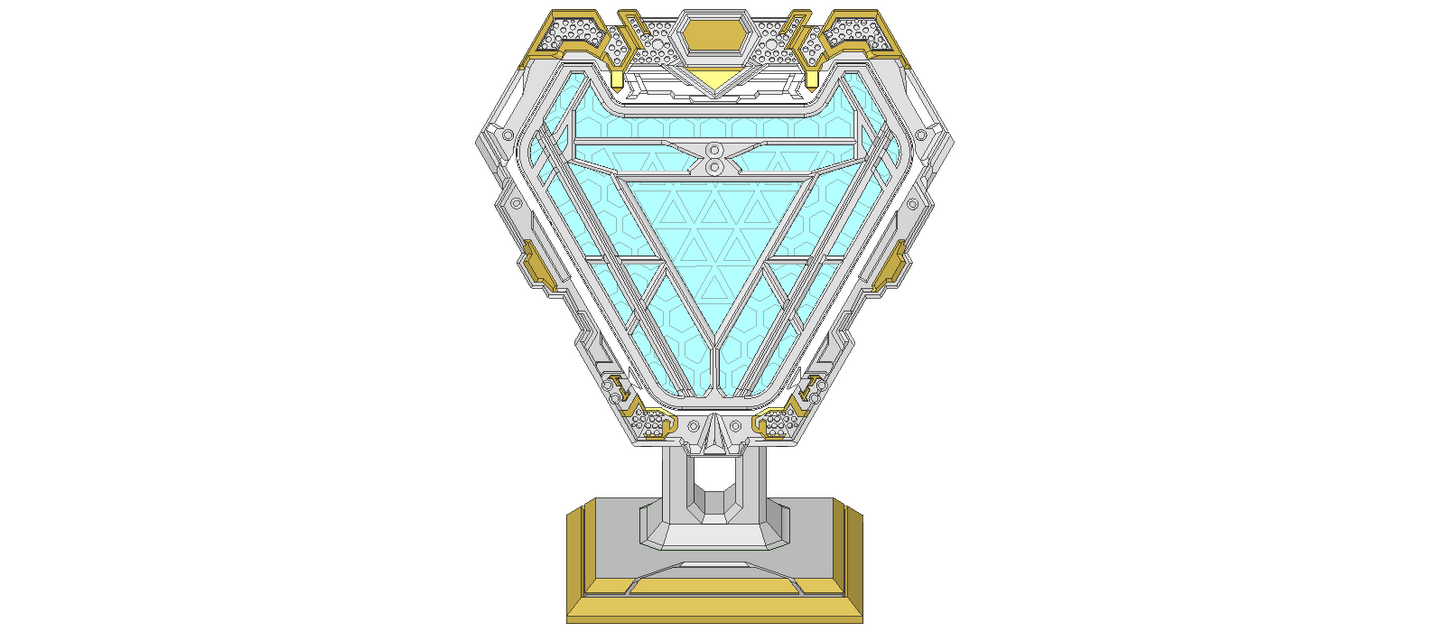 Mark 50 / Mk 50 Arc Reactor Ironman | Infinity War | Endgame | Avengers | Light-up Function and Wearable | Optional Display Plinth | By CC3D