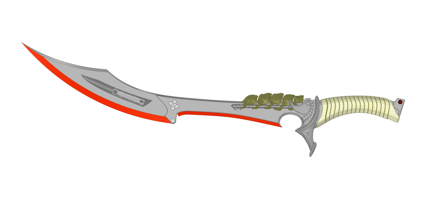 Predator Folding Blade Sword Prop | Predator Badlands Cosplay | By Collins Creations 3D