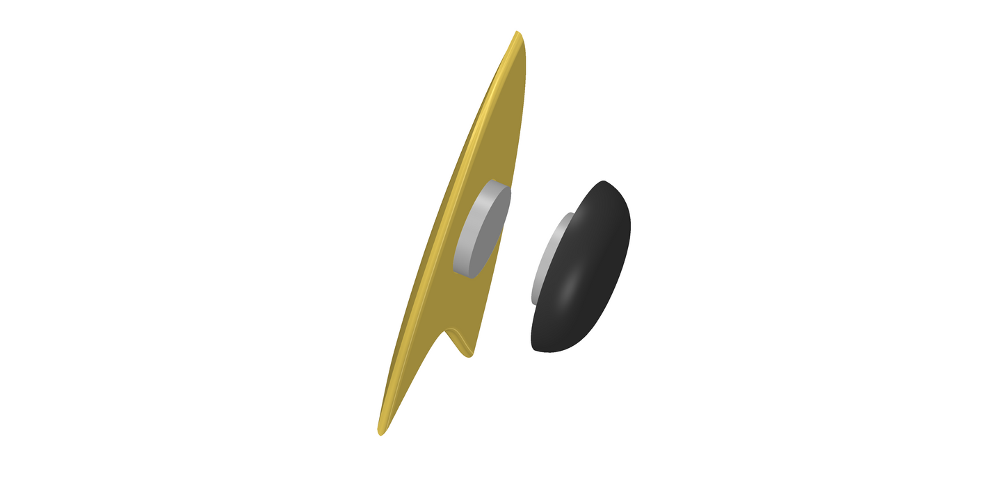 USS Prodigy / USS Protostar Magnetic Starfleet Comm Badge | Star Trek Prodigy | By Collins Creations 3D