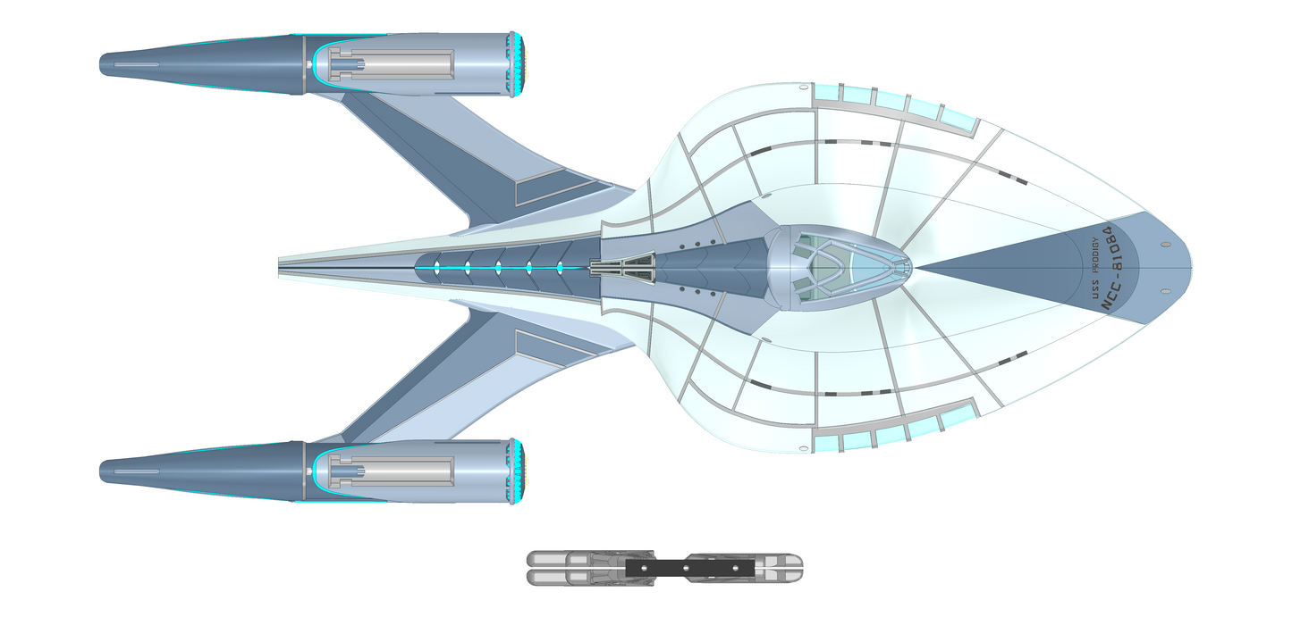 USS Prodigy / USS Protostar Functional Scale Model | Star Trek Prodigy | By Collins Creations 3D