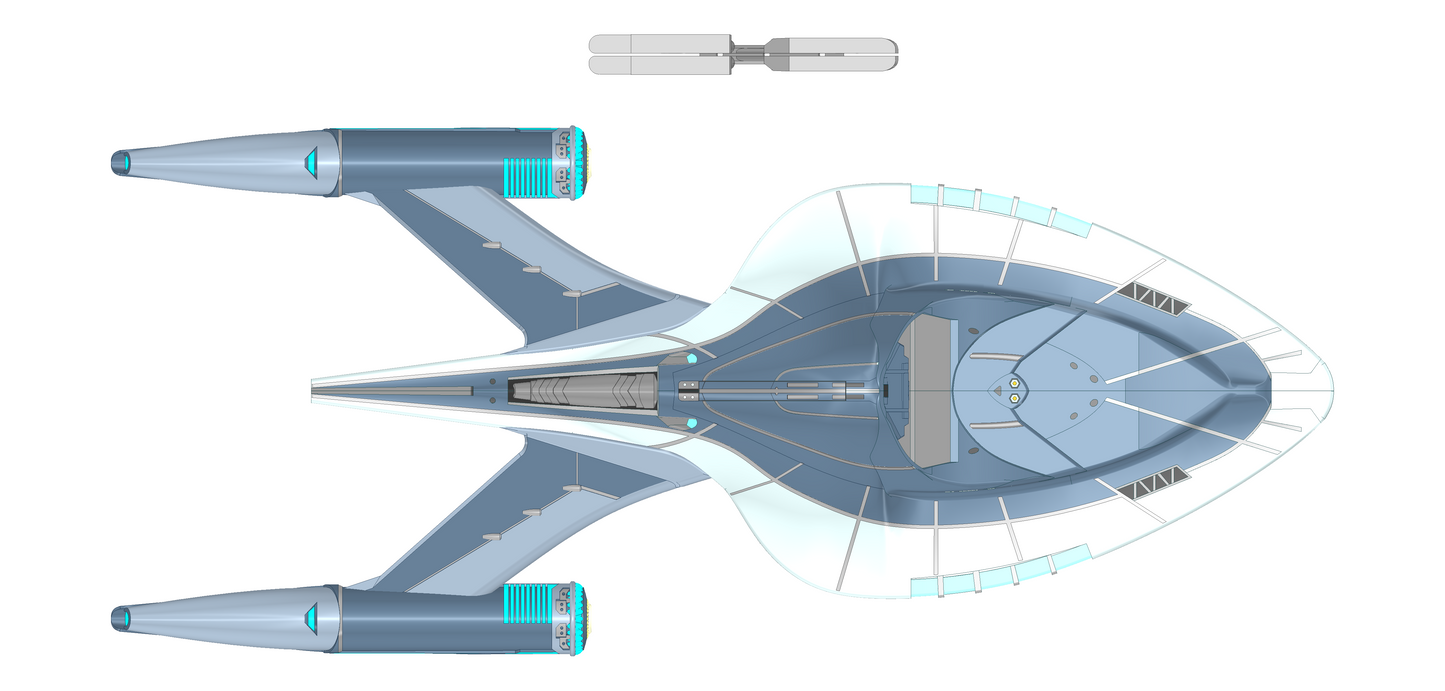 USS Prodigy / USS Protostar Functional Scale Model | Star Trek Prodigy | By Collins Creations 3D