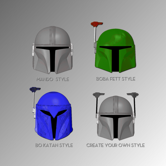 Custom Mandalorian Themed Helmets | Bo Katan, Mando, Boba Fett, Nite Owl OR Bespoke Style and Paint Finish | By Collins Creations 3D