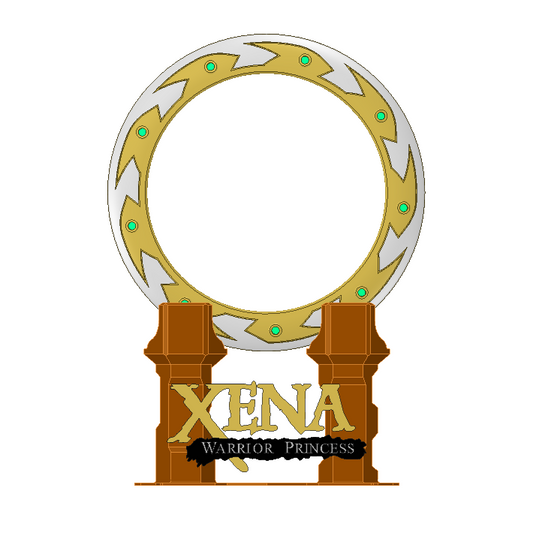 Xena Warrior Princess Chakrams | Display Plinth Available | By Collins Creations 3D