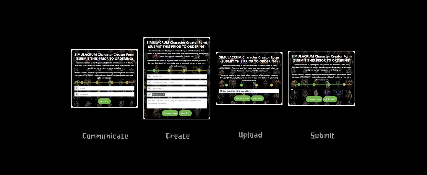 Create & Upload Your SIMULACRUM Concept