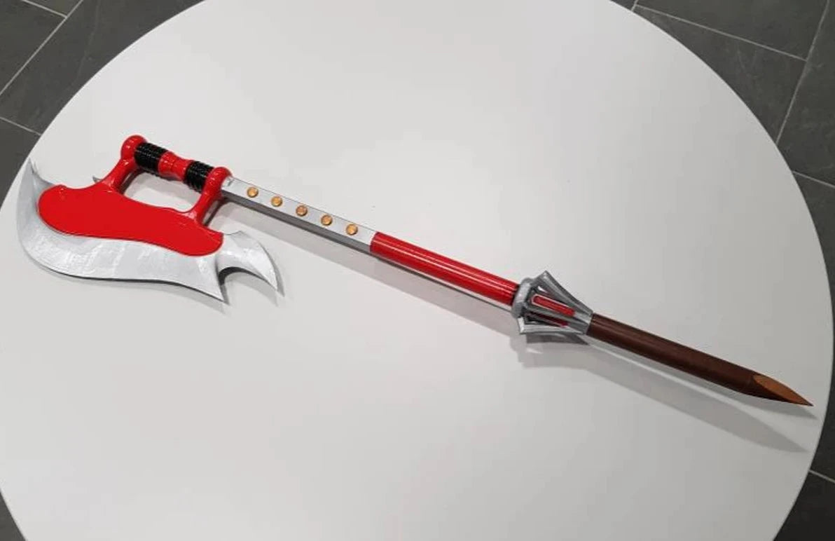 Buffy The Vampire Slayer Scythe / Axe | Thematic Wall Mount or Table Plinth Available | Personalise Options | By Collins Creations 3D