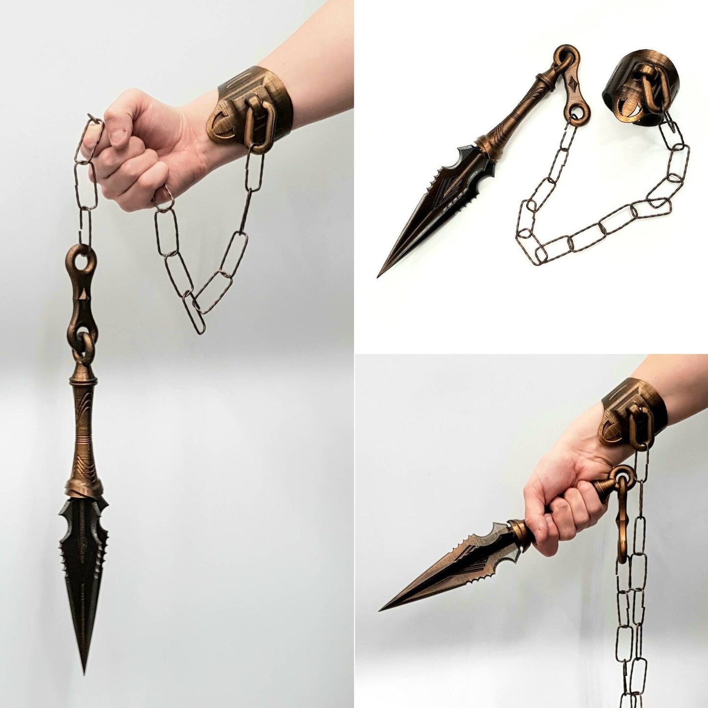 Scorpion Kunai MK 2021 Prop | Available With Chain and Matching Display Plinth | MORTAL KOMBAT Cosplay | By Collins Creations 3D