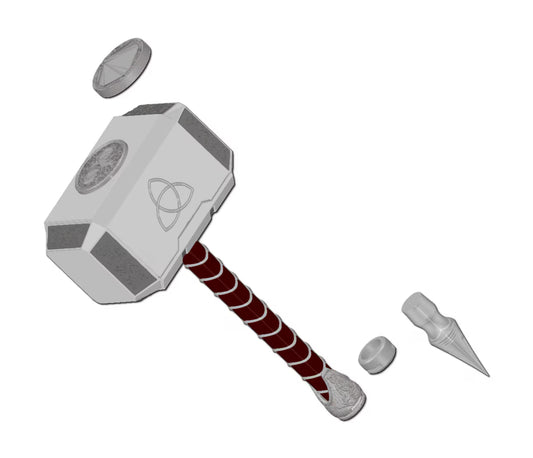 Custom Build YOUR Mjolnir Thor Hammer  | Thor Love and Thunder Reforged Mjolnir | Wall Mount Option Available | By Collins Creations 3D