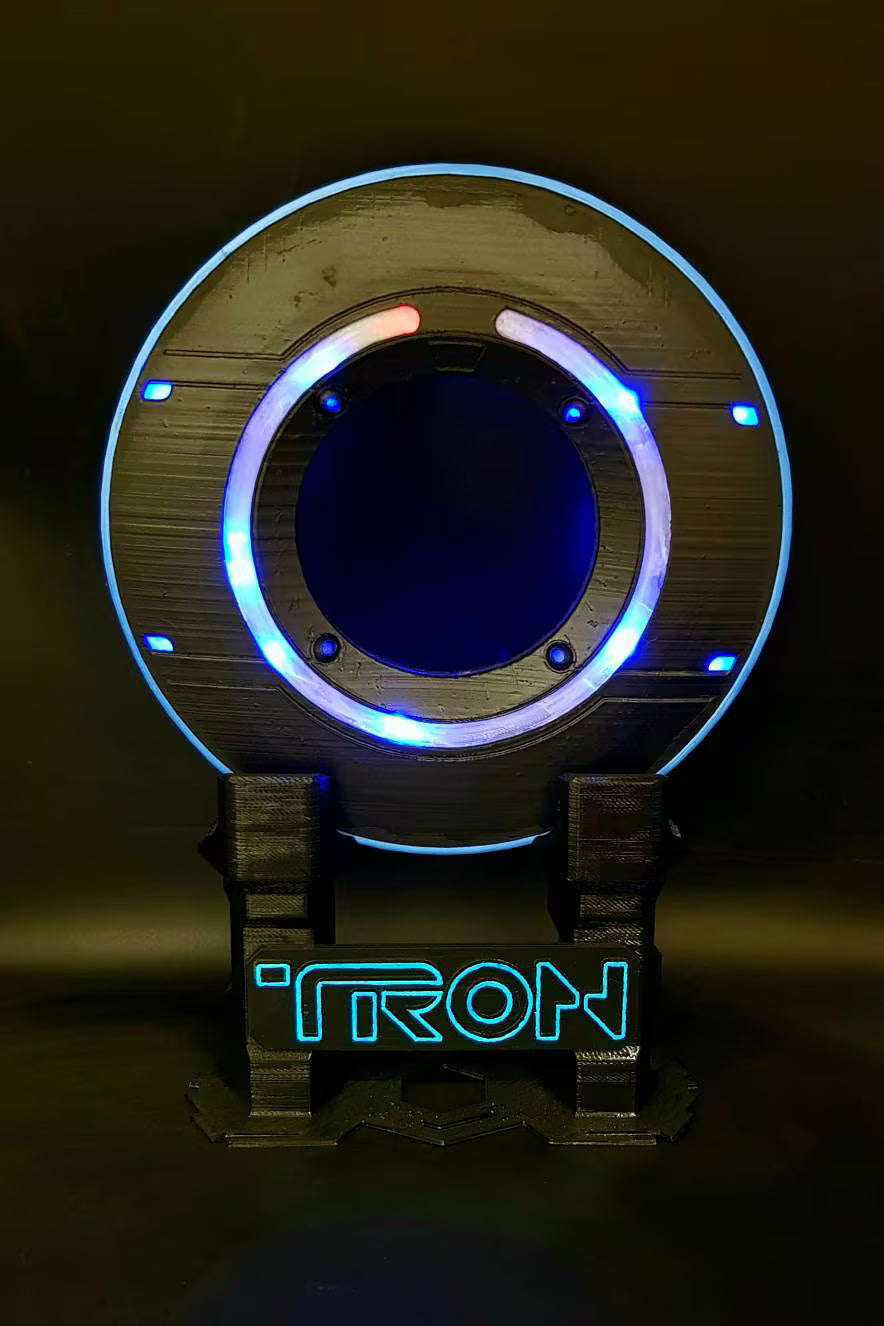 Tron Legacy Identity Disc / Tron Light Disk | Various Colour Options | Optional Themed Display Plinth & Wall Mount | By Collins Creations 3D