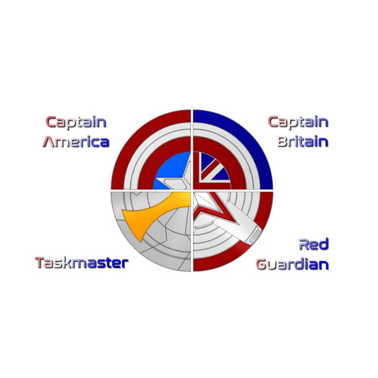 Marvel And Custom Designed Shields | Captain America | Taskmaster | Red Guardian | Captain Carter Shield | NEW PERSONAL SHIELD | Wall Mount | CC3D